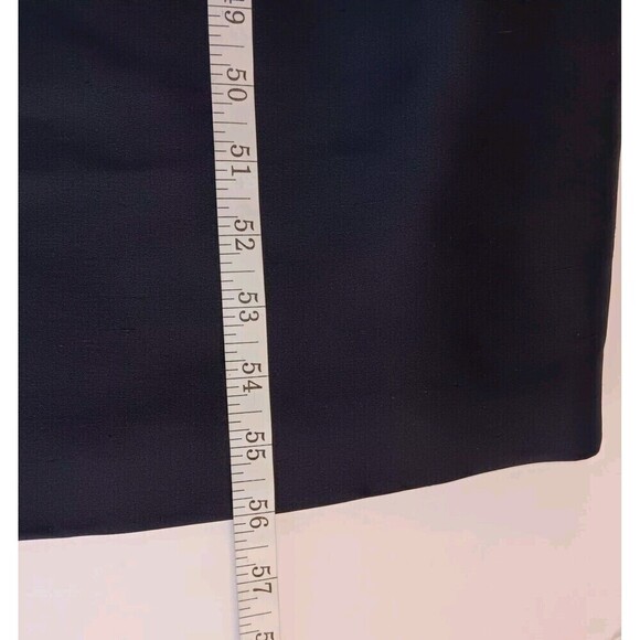 Adrianna Pappell Ocassions Sz 12P Navy Blue Silk Evening Maxi Dress w/Sequin - Picture 11 of 11